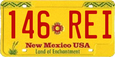 NM license plate 146REI