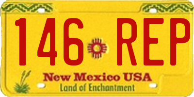 NM license plate 146REP