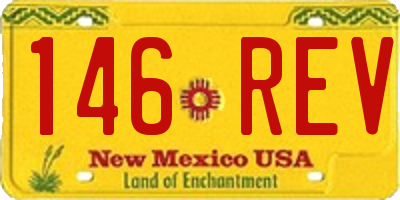 NM license plate 146REV