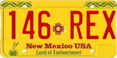 NM license plate 146REX