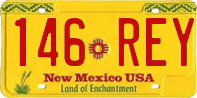 NM license plate 146REY
