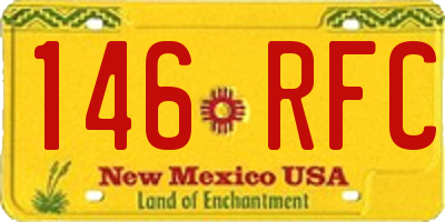 NM license plate 146RFC