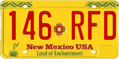 NM license plate 146RFD