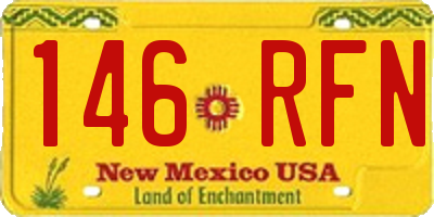 NM license plate 146RFN