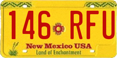 NM license plate 146RFU