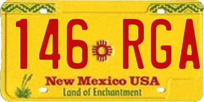 NM license plate 146RGA