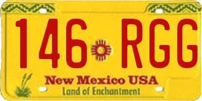 NM license plate 146RGG