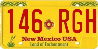 NM license plate 146RGH