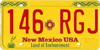 NM license plate 146RGJ
