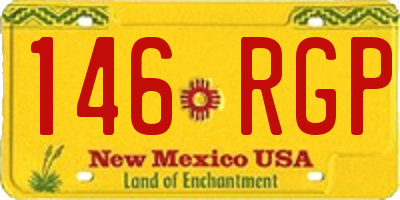 NM license plate 146RGP