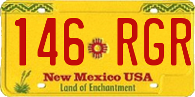 NM license plate 146RGR
