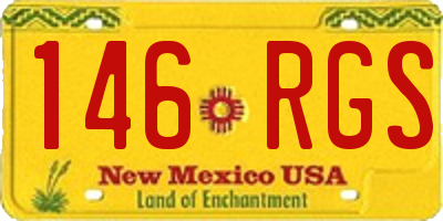 NM license plate 146RGS