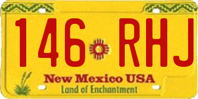 NM license plate 146RHJ
