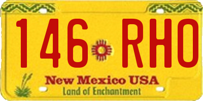 NM license plate 146RHO