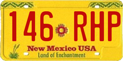 NM license plate 146RHP