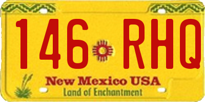 NM license plate 146RHQ