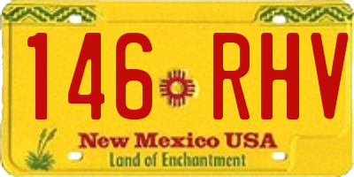 NM license plate 146RHV