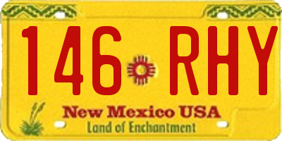 NM license plate 146RHY