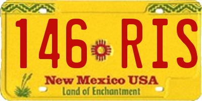 NM license plate 146RIS