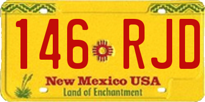 NM license plate 146RJD