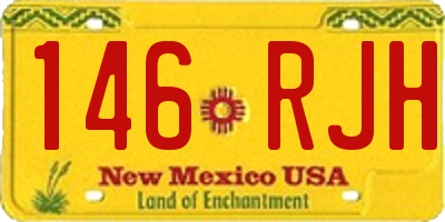 NM license plate 146RJH