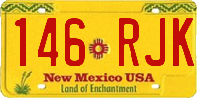NM license plate 146RJK