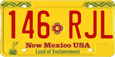 NM license plate 146RJL