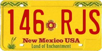 NM license plate 146RJS
