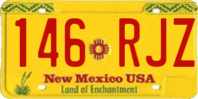 NM license plate 146RJZ