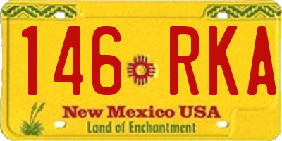 NM license plate 146RKA