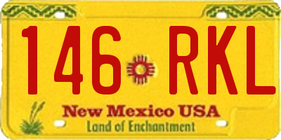 NM license plate 146RKL