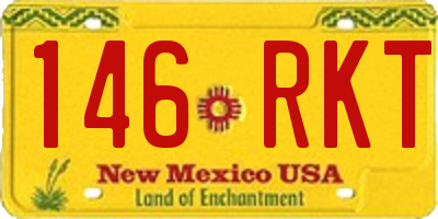 NM license plate 146RKT