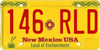 NM license plate 146RLD