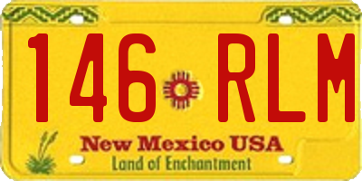 NM license plate 146RLM