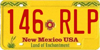 NM license plate 146RLP