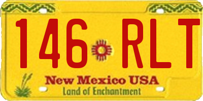 NM license plate 146RLT