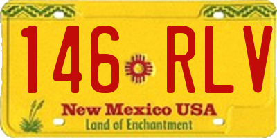 NM license plate 146RLV