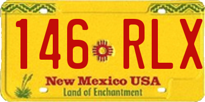 NM license plate 146RLX