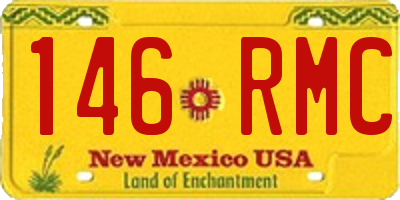 NM license plate 146RMC