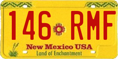 NM license plate 146RMF