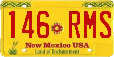 NM license plate 146RMS