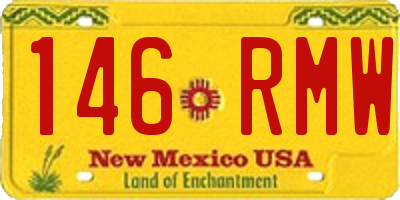 NM license plate 146RMW