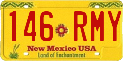 NM license plate 146RMY