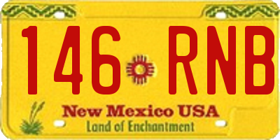 NM license plate 146RNB