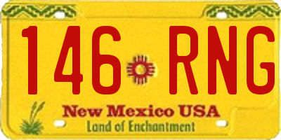 NM license plate 146RNG