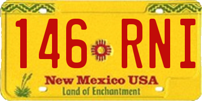 NM license plate 146RNI