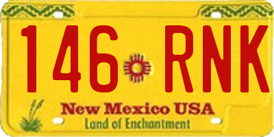 NM license plate 146RNK
