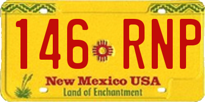 NM license plate 146RNP