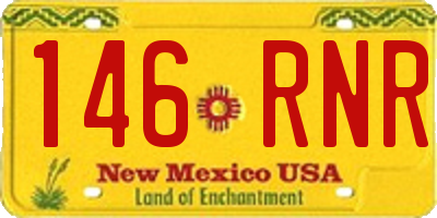 NM license plate 146RNR