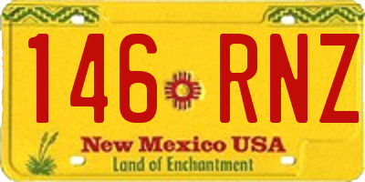 NM license plate 146RNZ